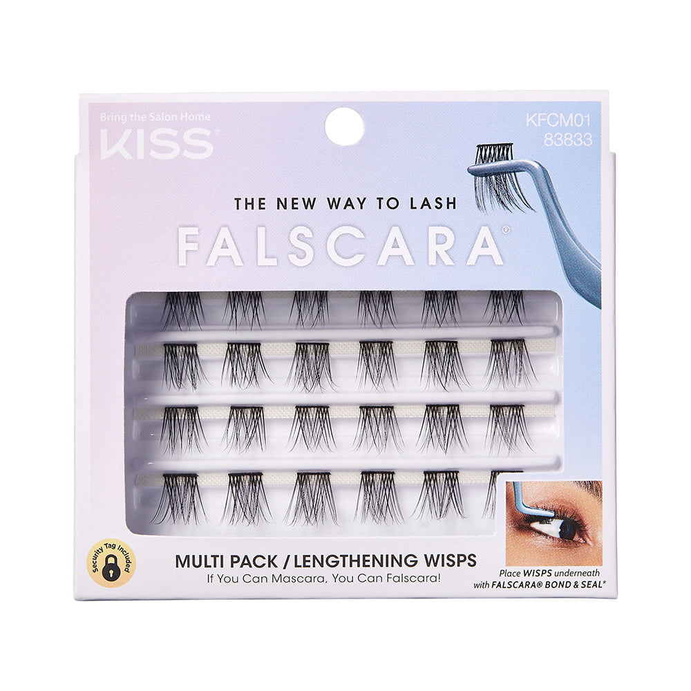 Kiss Falscara DIY Eyelash Extensions Multipack Lengthening Wisps, 24 Ea